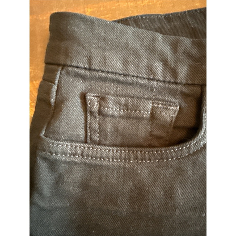 Jen7 Size 12 Bermuda Shorts Black Cuffed Pockets 7 for All Mankind - Picture 6 of 16
